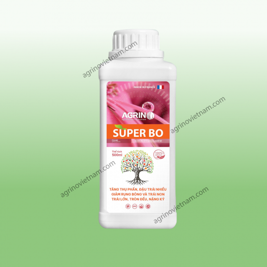 Phân bón lá nhập khẩu SUPER BO - Tăng khả năng thụ phấn, đậu trái, chống rụng, tăng phẩm chất